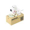 Salvadanaio a forma di cane bianco