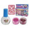 Set di bellezza con glitter e smalti per bambini