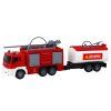 Camion dei pompieri con rimorchio 1:16 rosso