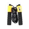 Fitness corda per saltare con contatore 280 cm nera gialla