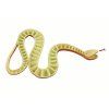 Serpente di gomma marrone con macchie nere