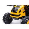 Trattore elettrico per bambini con pala giallo