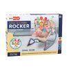Poltrona dondolo per neonati con vibrazioni e suoni Leone Rosa