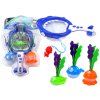 Giochi da bagno 2 in 1 colino e cestino squalo pesci con alghe