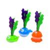 Giochi da bagno 2 in 1 colino e cestino squalo pesci con alghe