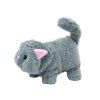 Gatto di peluche interattivo - grigio che cammina e miagola
