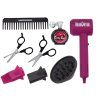 Set da parrucchiere Salone di bellezza con phon 10 pezzi