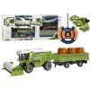 Macchina agricola per cereali RC telecomandata con rimorchio verde