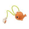 Giocattolo da bagno balena con 3 accessori arancione