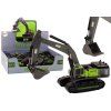 Escavatore cingolato in metallo con benna 1:55 nero-verde