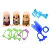 Set creativo di plastilina personaggi salone di bellezza con accessori