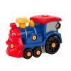 Set di costruzione a vite per bambini locomotiva blu
