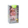 Bambola neonata maglione a righe cappellino sciarpa accessori rosa