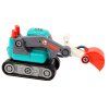 Escavatore cingolato da assemblare DIY turchese