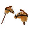 Cavallo a bastone Hobby Horse con suoni marrone