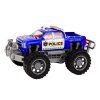 Pickup della polizia fuoristrada blu