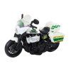 Motocicletta della polizia 1:10 luci e suoni bianca rossa