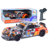 Auto radiocomandata 1:18 con ruote in gomma Drift arancione