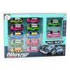 Set di auto colorate con motore, 12 pezzi