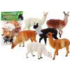 Set di figure di Alpaca e Lama 6 pezzi mix