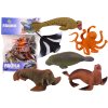 Sada figurek mořských zvířat - mrož, tuleň, chobotnice, 6 ks
