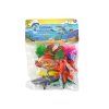 Set di figurine di animali marini 8 pezzi con piante acquatiche