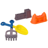 Set da Spiaggia Mulino Paletta Rastrello Formine Arancione