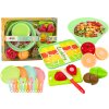 Sada ovoce na krájení s příbory a tácem potraviny 25 ks