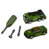 Set per assemblare veicolo militare DIY carro armato verde con suoni e macchinine