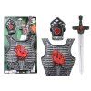 Costume da cavaliere samurai – set di armatura, spada, protezione per i polsi