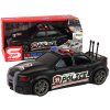 Auto sportivo della polizia 1:16 nero con suono
