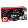 Auto sportivo della polizia 1:16 nero con suono