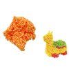 Palline squishy in polistirolo in bicchiere arancione