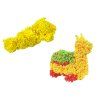 Palline di polistirolo squishy gialle in bicchiere