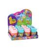 Palline di polistirolo squishy gialle in bicchiere