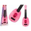 Ukulele per bambini Mini chitarra 4 corde con motivo pesca rosa 15″
