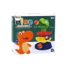 Výuková skluzavka pro kuličky sorter zelený dinosaurus