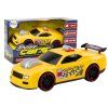 Auto da corsa con luci e suoni motore apribile giallo
