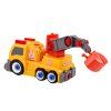 Camion con gru smontabile DIY arancione cartone