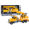 Crane da carico giallo con azionamento a frizione e effetti luminosi e sonori