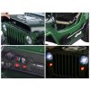 Dětský elektrický Jeep Willys 4x4 třímístný zelený06