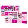 Cucina per bambole con elettrodomestici e accessori rosa