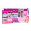 Cucina per bambole con elettrodomestici e accessori rosa