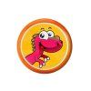 Disco volante Frisbee dinosauro arancione