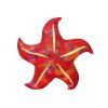 Cuscino a forma di stella marina in peluche 20 cm rosso