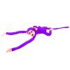 Scimmietta di peluche con cucciolo 90 cm viola