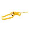 Peluche scimmietta con cucciolo 70 cm gialla