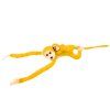 Scimmietta di peluche con cucciolo 90 cm gialla