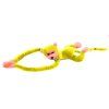 Scimmietta di peluche con effetti sonori 80 cm gialla