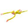 Scimmietta di peluche con effetti sonori 80 cm gialla